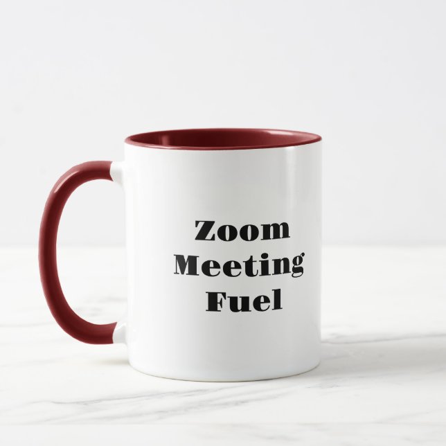 Zoom Meeting Fuel med två ton kaffe mugg (Vänster)