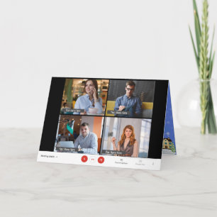 Zoom Meeting Funny Online Photo Jul Helgdag Kort