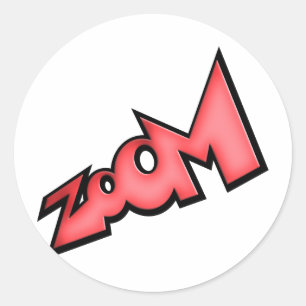 Zoom Runt Klistermärke