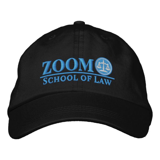 Zoom School of Law Baseball Cap Broderad Keps (Framsida)