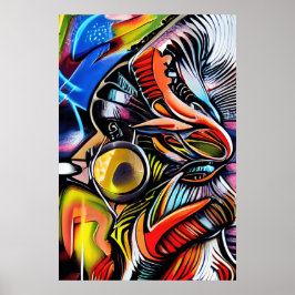 Zoom ut Graffiti Art - Perfekt Gift for Urban Art Poster