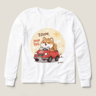 Zoom Zoom Fox Kids T-Shirt – Sött Djur Bil Desig