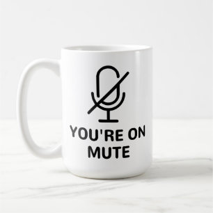 Zooma/team Du använder tyst videosamtal Kaffemugg