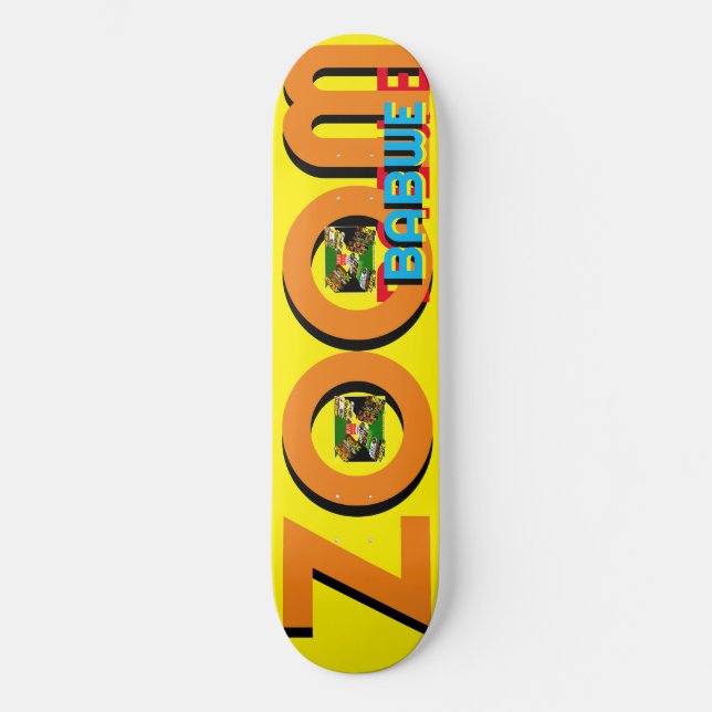 ZOOMBABWE JMT 8 1/4" Skateboarddäck Mini Skateboard Bräda 18,5 Cm (Framsida)
