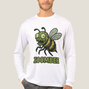 Zoombee - Lustigt Zombie Bee Tecknad Design T Shirt