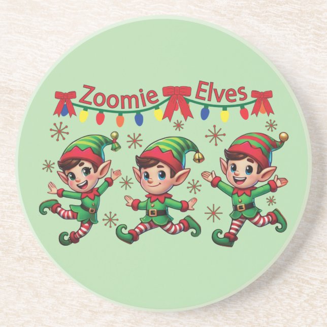 Zoomie Elves jul Underlägg (Framsidan)