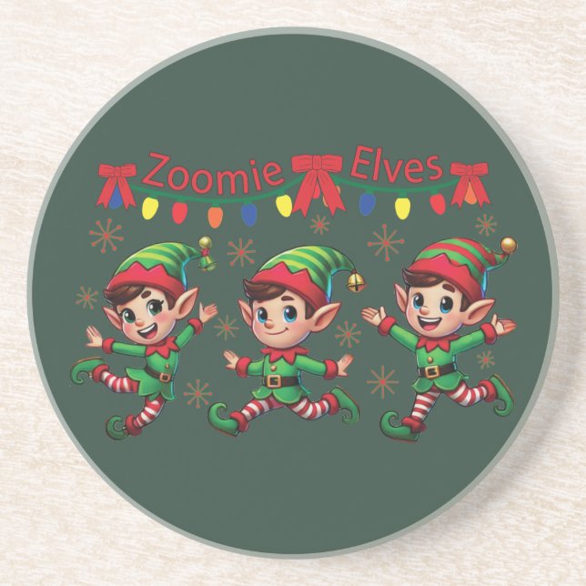 Zoomie Elves jul Underlägg (Framsidan)