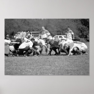 Zoomie Rugby Scrum Poster