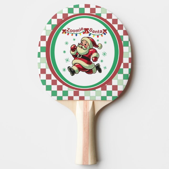 Zoomie Santa Christmas Pingisracket (Framsidan)