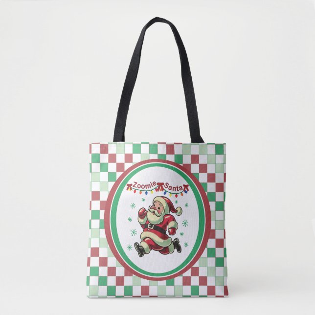 Zoomie Santa Christmas Tygkasse (Framsida)