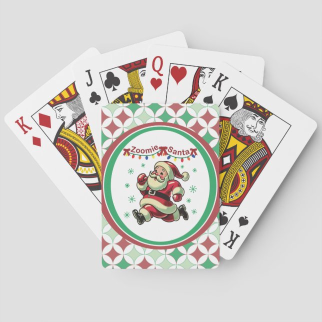 Zoomie Santa jul Casinokort (Baksidan)
