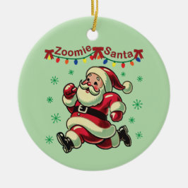 Zoomie Santa Julgransprydnad Keramik