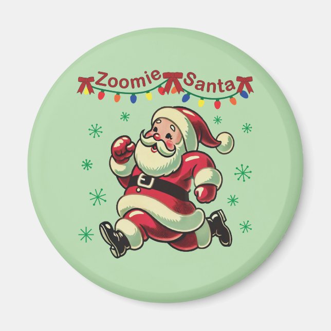 Zoomie Santa Magnet (Framsidan)