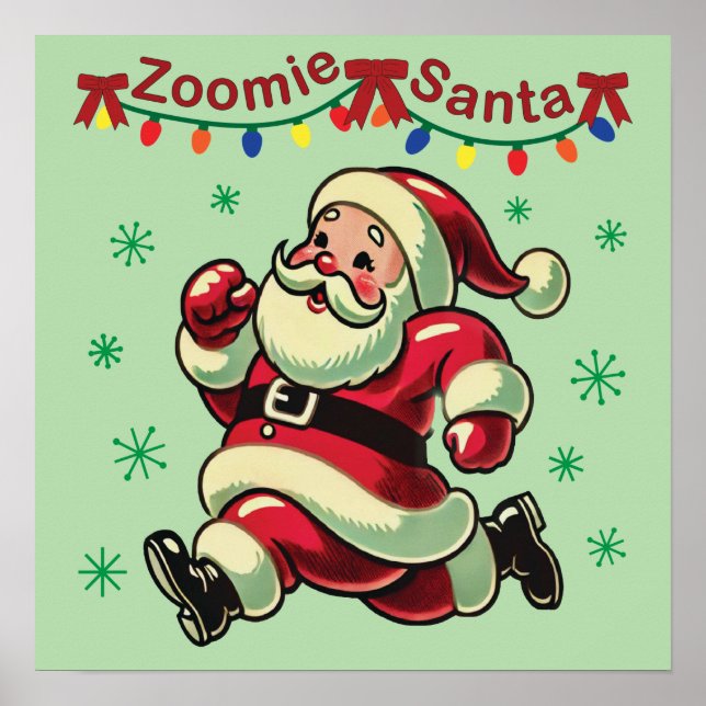 Zoomie Santa Poster (Framsidan)