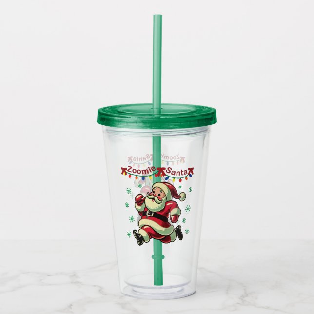 Zoomie Santa Take Away Mugg (Framsida)