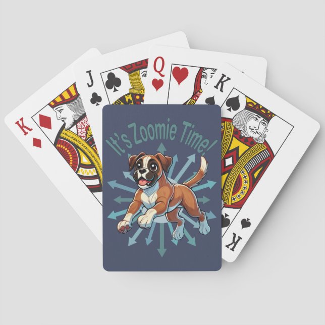 Zoomie Time Boxer Casinokort (Baksidan)