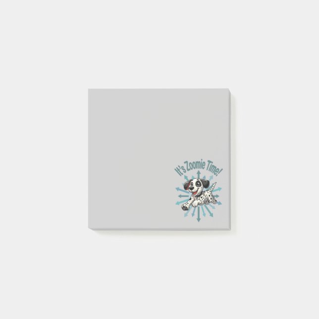 Zoomie Time Dalmatian Post-it Block (Framsida)
