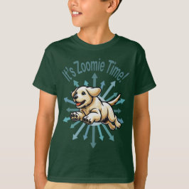 Zoomie Time Golden Lab T Shirt