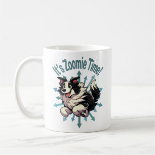 Zoomie Time Gräns Collie Kaffemugg