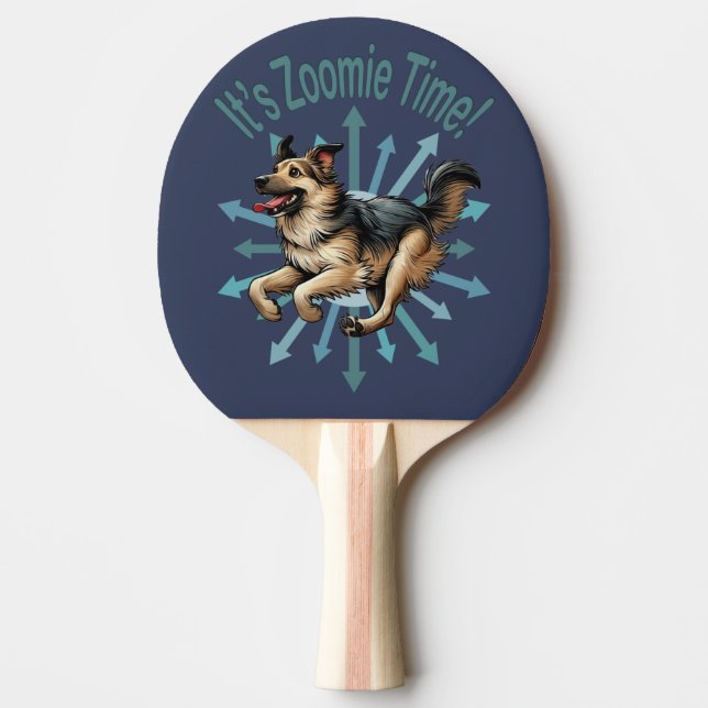 Zoomie Time Large Mutt Pingisracket (Framsidan)