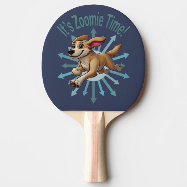 Zoomie Time Medium Tan Mutt Pingisracket (Framsidan)