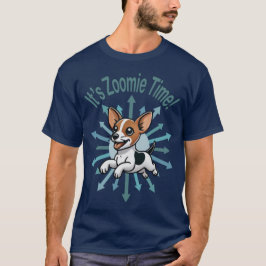 Zoomie Time Råtta Terrier T Shirt
