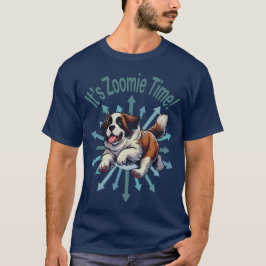 Zoomie Time Saint Bernard T Shirt