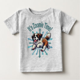 Zoomie Time Saint Bernard T Shirt