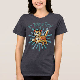Zoomie Time Tiger Cat T Shirt