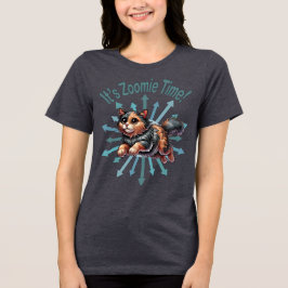 Zoomie Time Tortoise Snäcka Cat T Shirt