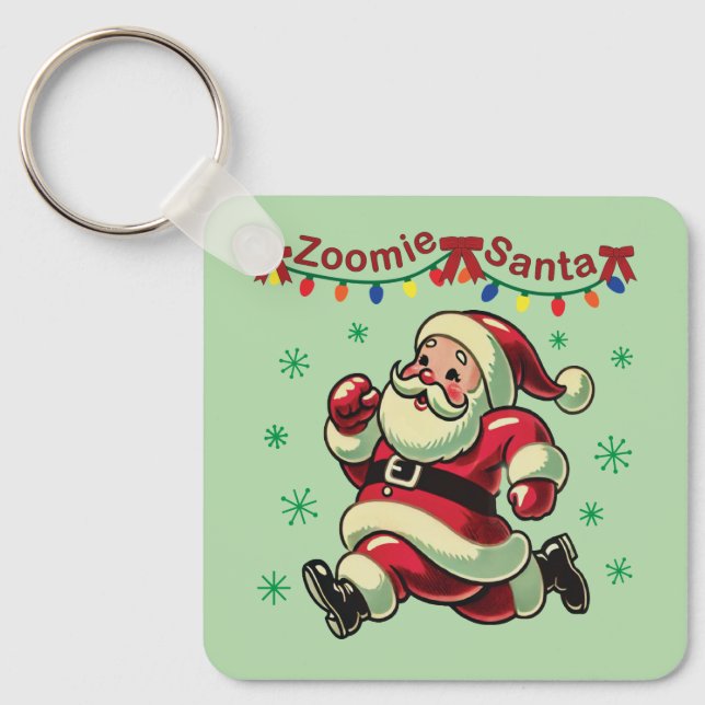 Zoomie Tomte Jul Nyckelring (Framsida)