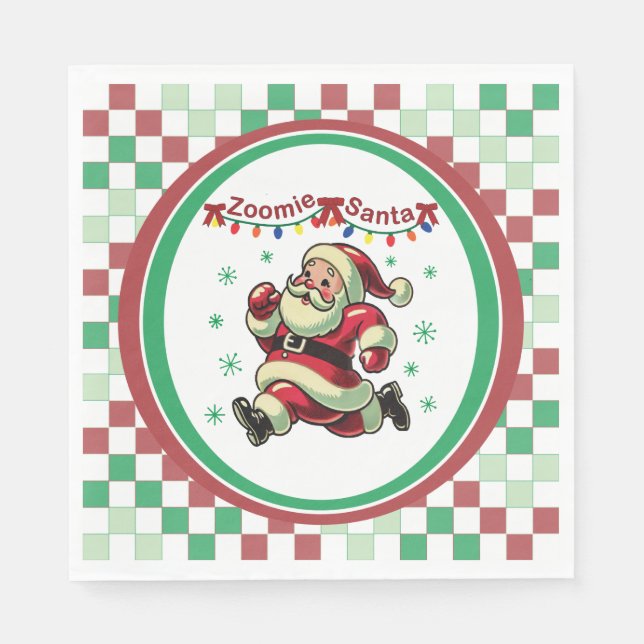Zoomie Tomte Jul Pappersservett (Framsidan)