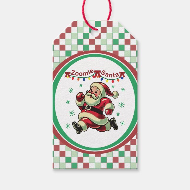 Zoomie Tomte Jul Presentetikett (Framsidan)