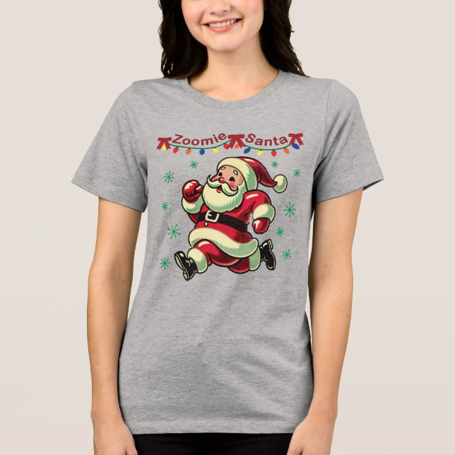 Zoomie Tomte Jul T Shirt (Framsida)