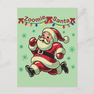 Zoomie Tomte Jul Vykort