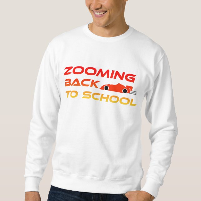 Zooming Back to school Lång Ärmad Tröja (Framsida)