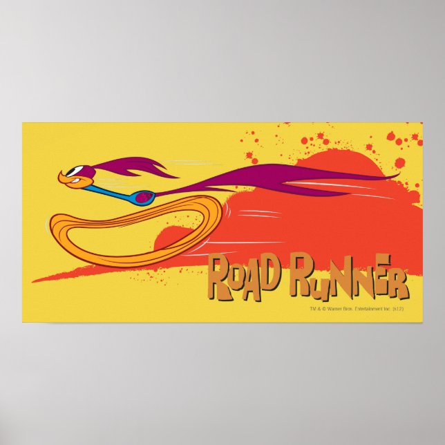 Zooming Roadrunner Poster (Framsidan)