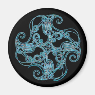 Zoomorphic krandesign #1 för Celtic magneter