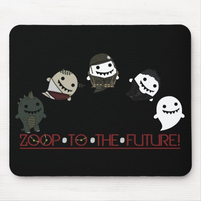 Zoop till framtiden! Timeline MOUSEPAD Musmatta (Framsidan)