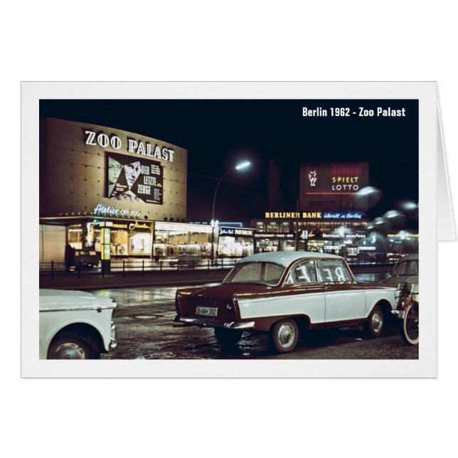 Zoopalast, Berlin 1962 - Zoo Palast Hälsningskort (Framsidan Horizontal)