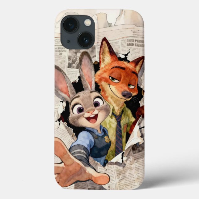 Zootopia Hjältar: Judy Hopps & Nick Wilde Konst (Baksida)