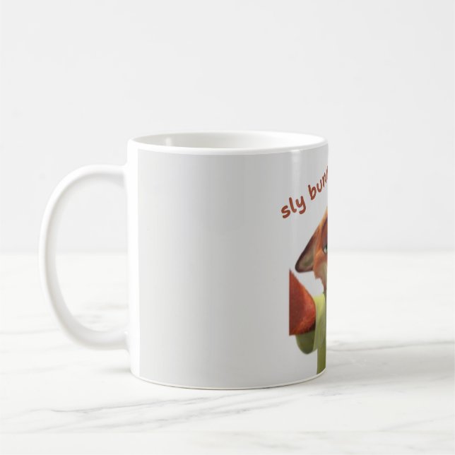 Zootopia Inspirerad "Sly Bunny, Dumb Fox" Keramik  Kaffemugg (Vänster)