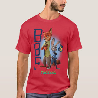 Zootopia Judy och Nick Bunnys bästa vän BBF kul T Shirt