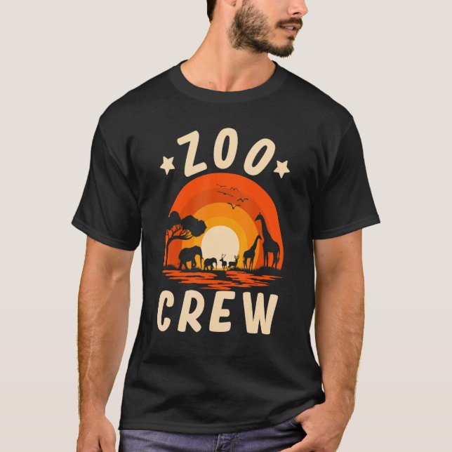 Zooutflykt Pojkar Flickor Zoo Djur T Shirt (Framsida)