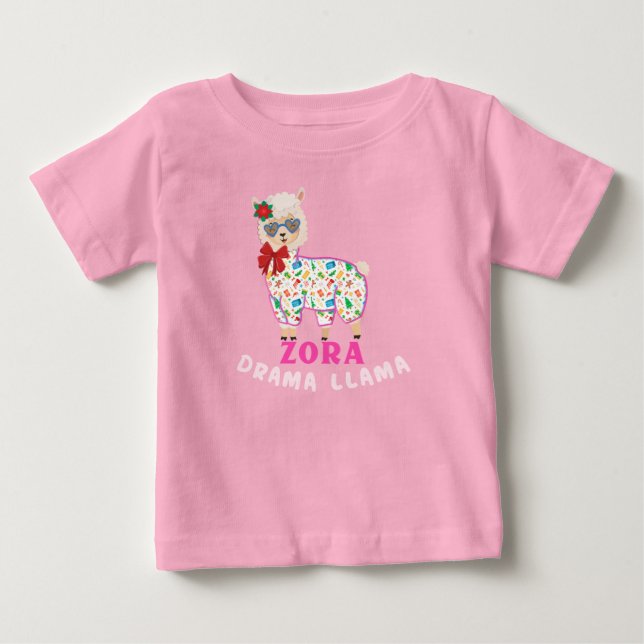 Zora Drama Llama T Shirt (Framsida)