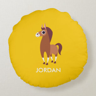 Zora hästen rund kudde