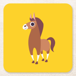 Zora hästen underlägg papper kvadrat