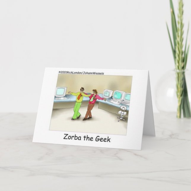 Zorba Geek Funny Gifts & Collectibles Kort (Framsida)