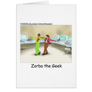 Zorba The Geek Roliga presenter & samlarobjekt Hälsningskort