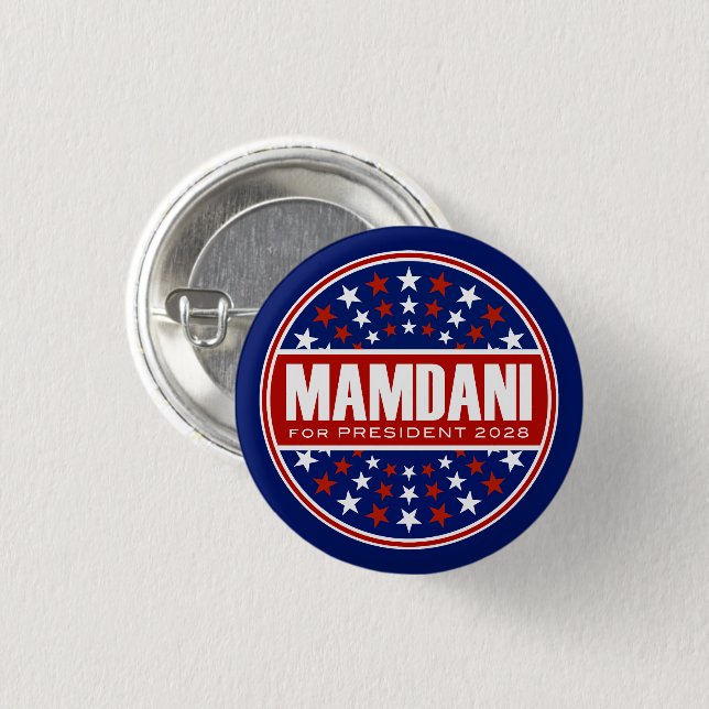 Zorhan Mamdami som president 2028 Knapp (Framsida & baksida)